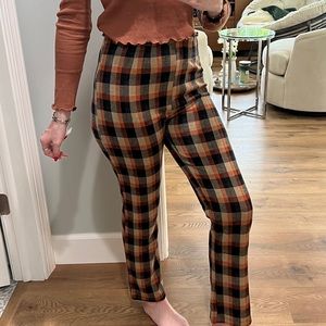 Free People plaid pants